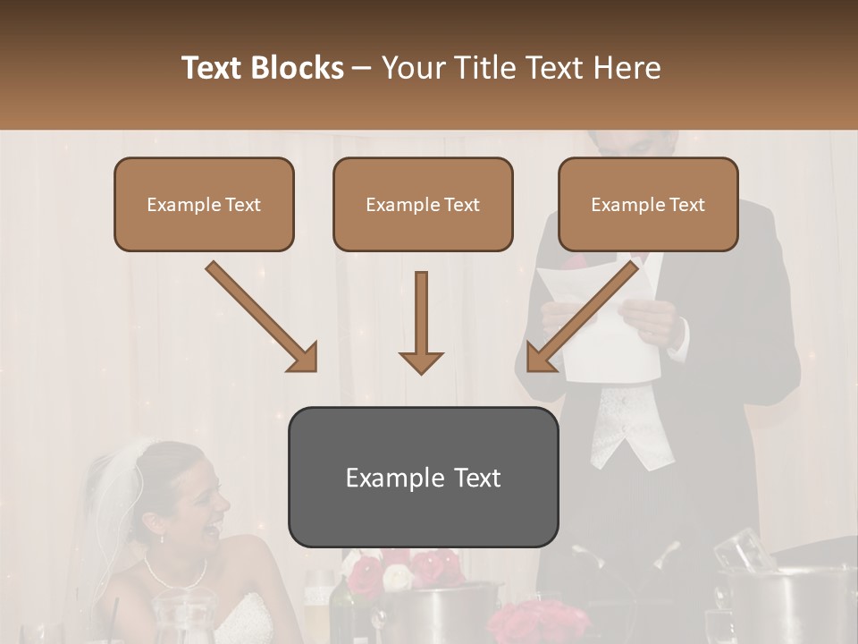 A Man In A Tuxedo Reading A Piece Of Paper PowerPoint Template