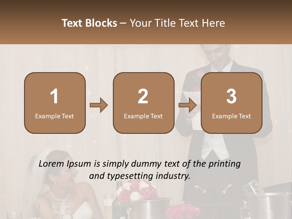 A Man In A Tuxedo Reading A Piece Of Paper PowerPoint Template