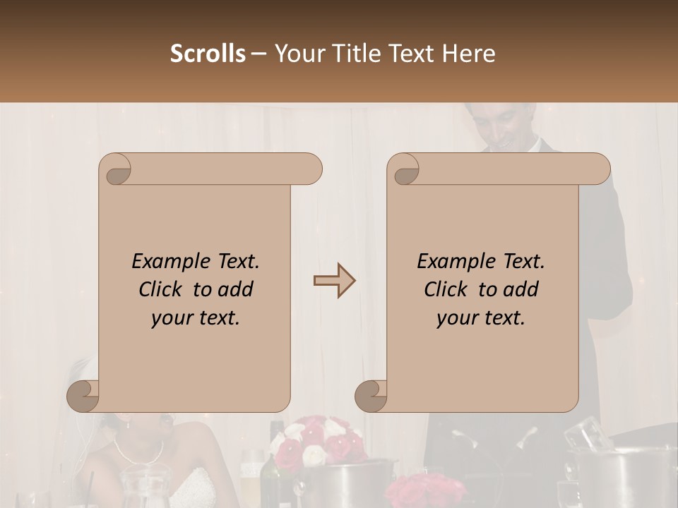 A Man In A Tuxedo Reading A Piece Of Paper PowerPoint Template