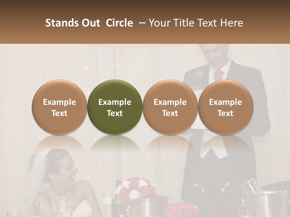 A Man In A Tuxedo Reading A Piece Of Paper PowerPoint Template