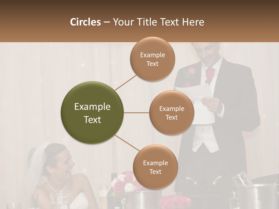 A Man In A Tuxedo Reading A Piece Of Paper PowerPoint Template