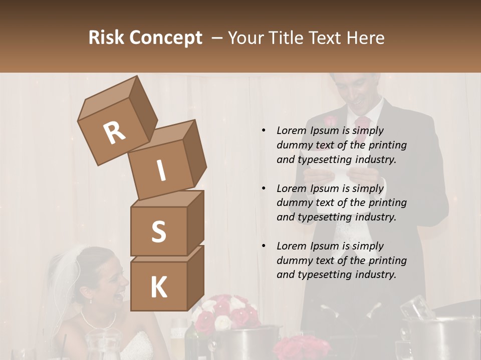 A Man In A Tuxedo Reading A Piece Of Paper PowerPoint Template