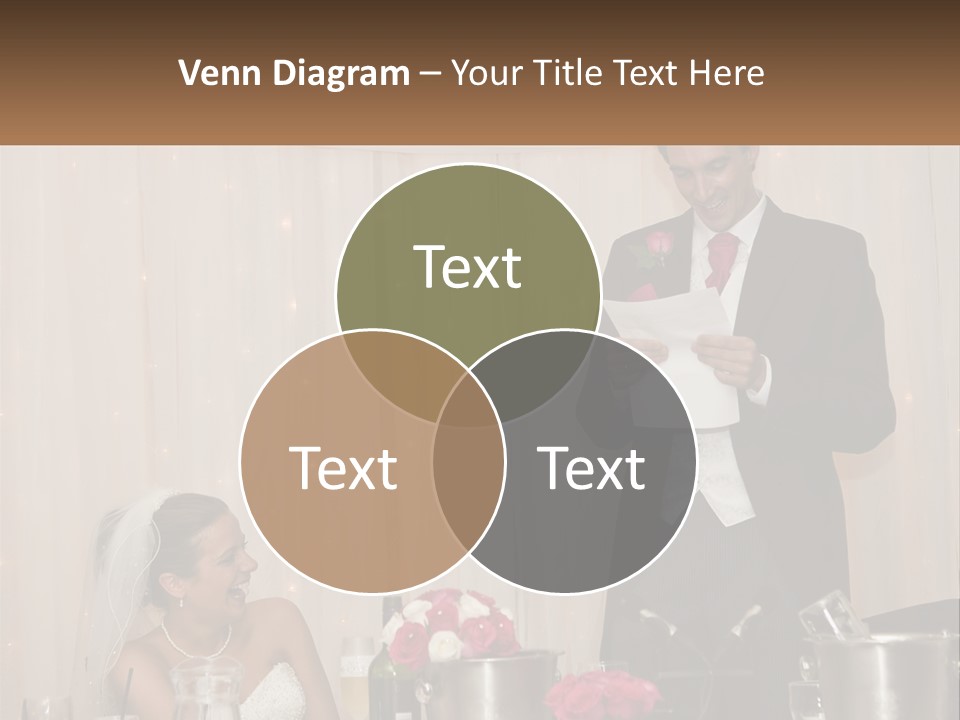 A Man In A Tuxedo Reading A Piece Of Paper PowerPoint Template