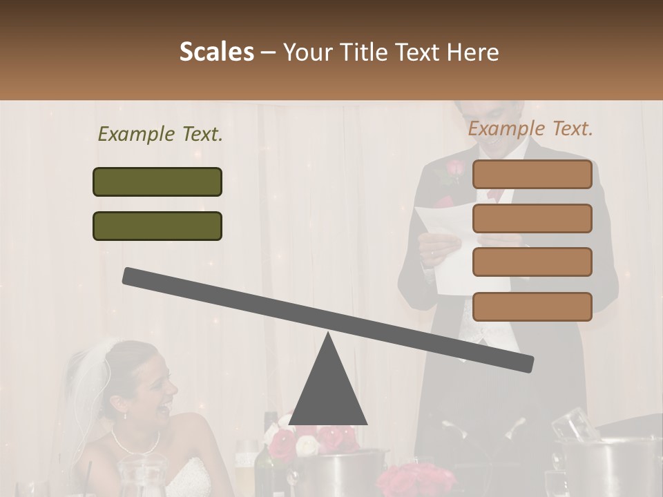 A Man In A Tuxedo Reading A Piece Of Paper PowerPoint Template