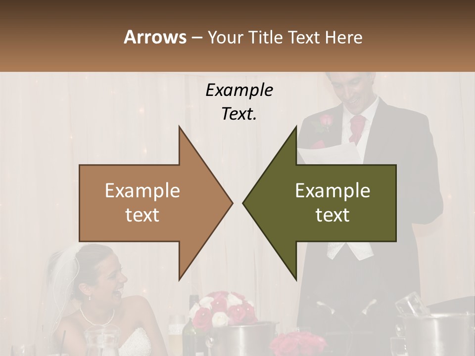 A Man In A Tuxedo Reading A Piece Of Paper PowerPoint Template