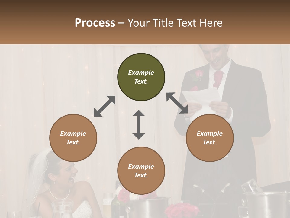 A Man In A Tuxedo Reading A Piece Of Paper PowerPoint Template
