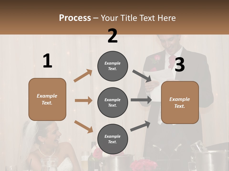 A Man In A Tuxedo Reading A Piece Of Paper PowerPoint Template