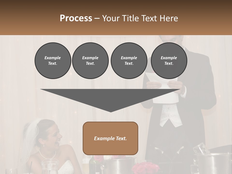 A Man In A Tuxedo Reading A Piece Of Paper PowerPoint Template