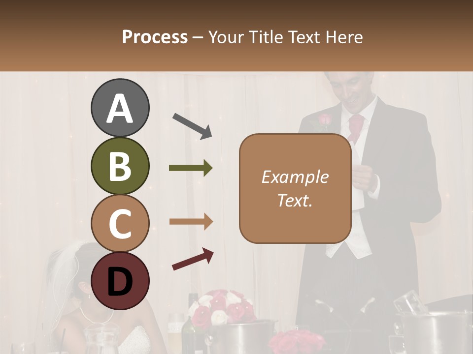 A Man In A Tuxedo Reading A Piece Of Paper PowerPoint Template