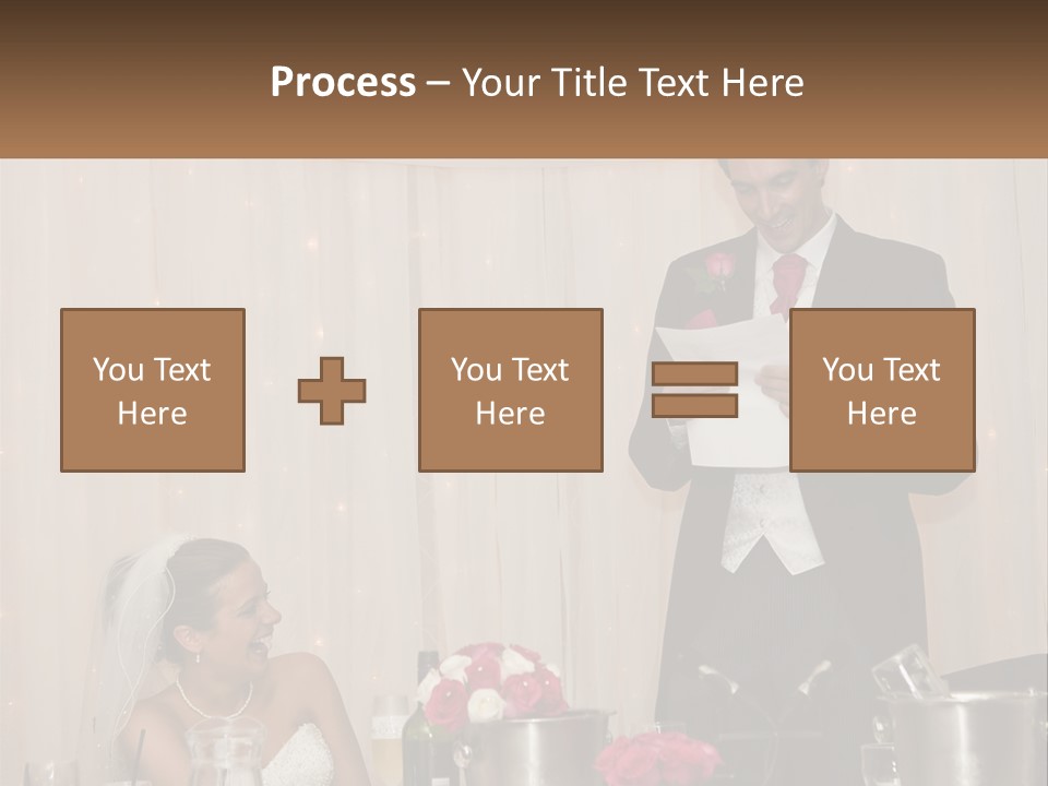A Man In A Tuxedo Reading A Piece Of Paper PowerPoint Template