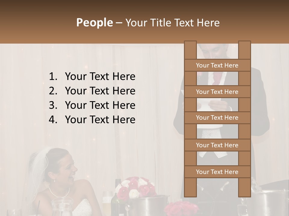 A Man In A Tuxedo Reading A Piece Of Paper PowerPoint Template