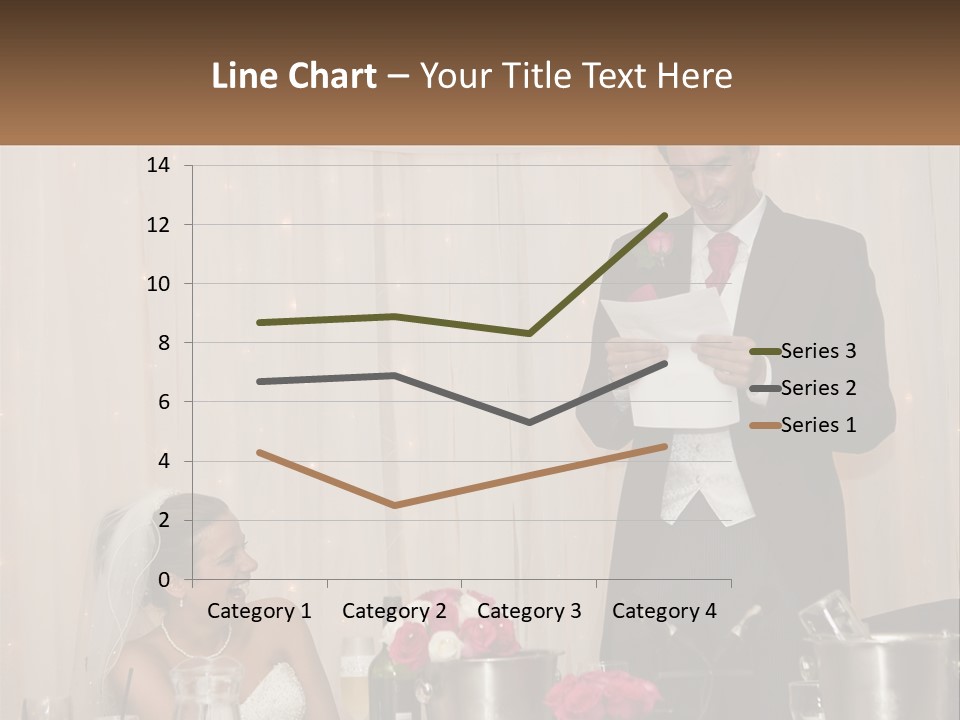 A Man In A Tuxedo Reading A Piece Of Paper PowerPoint Template