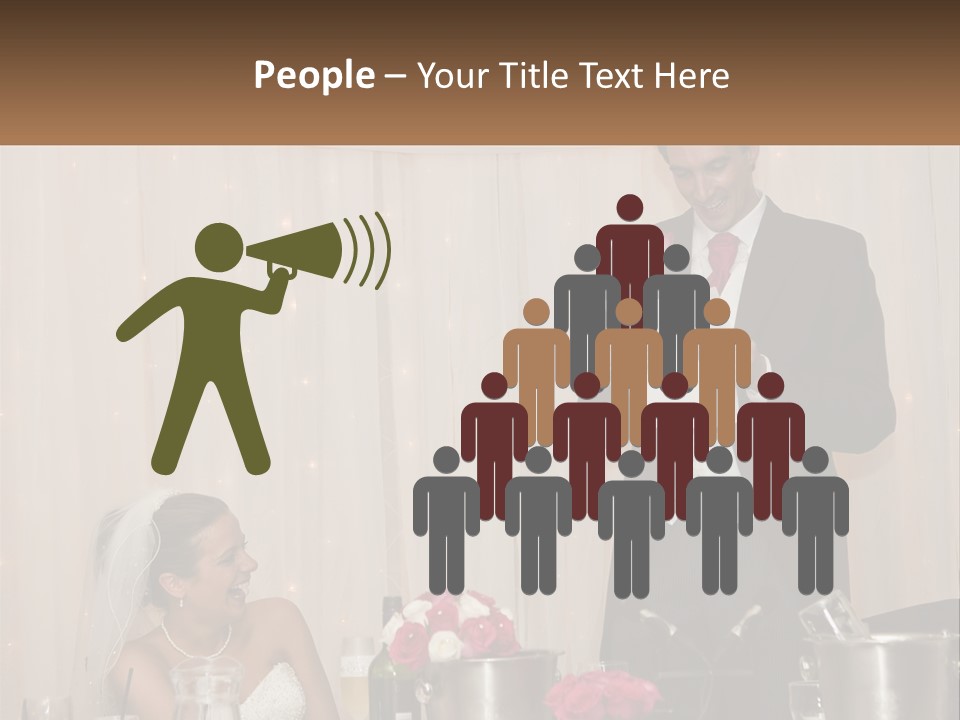 A Man In A Tuxedo Reading A Piece Of Paper PowerPoint Template