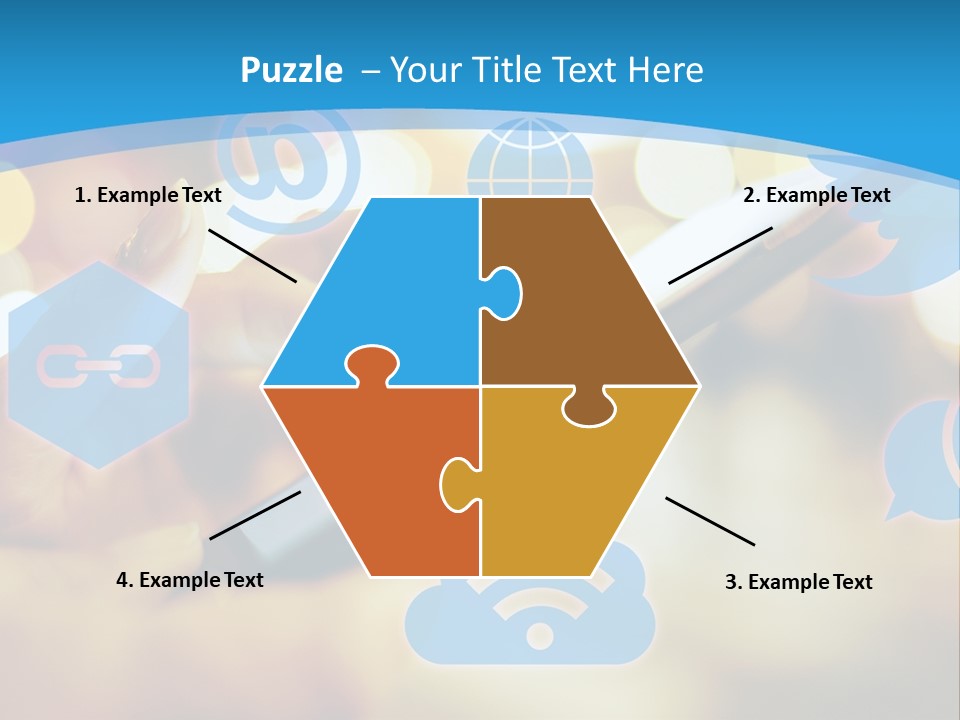 A Person Using A Cell Phone With Social Icons Coming Out Of It PowerPoint Template