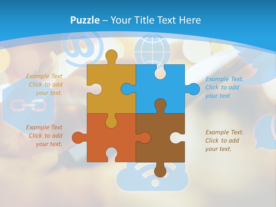 A Person Using A Cell Phone With Social Icons Coming Out Of It PowerPoint Template