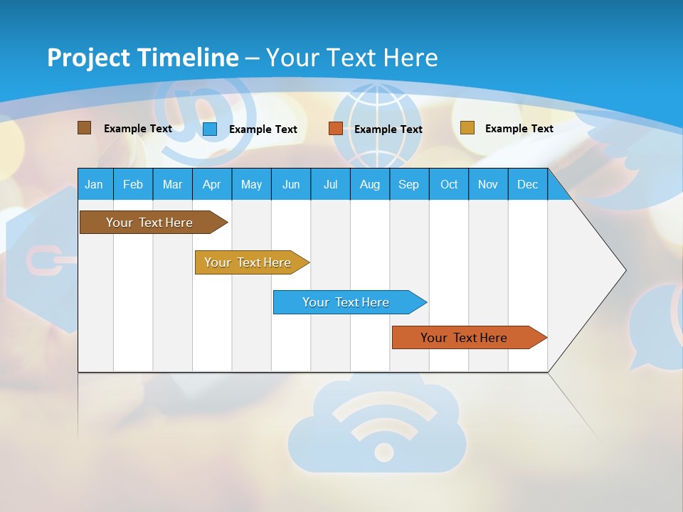 A Person Using A Cell Phone With Social Icons Coming Out Of It PowerPoint Template