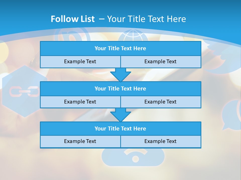 A Person Using A Cell Phone With Social Icons Coming Out Of It PowerPoint Template