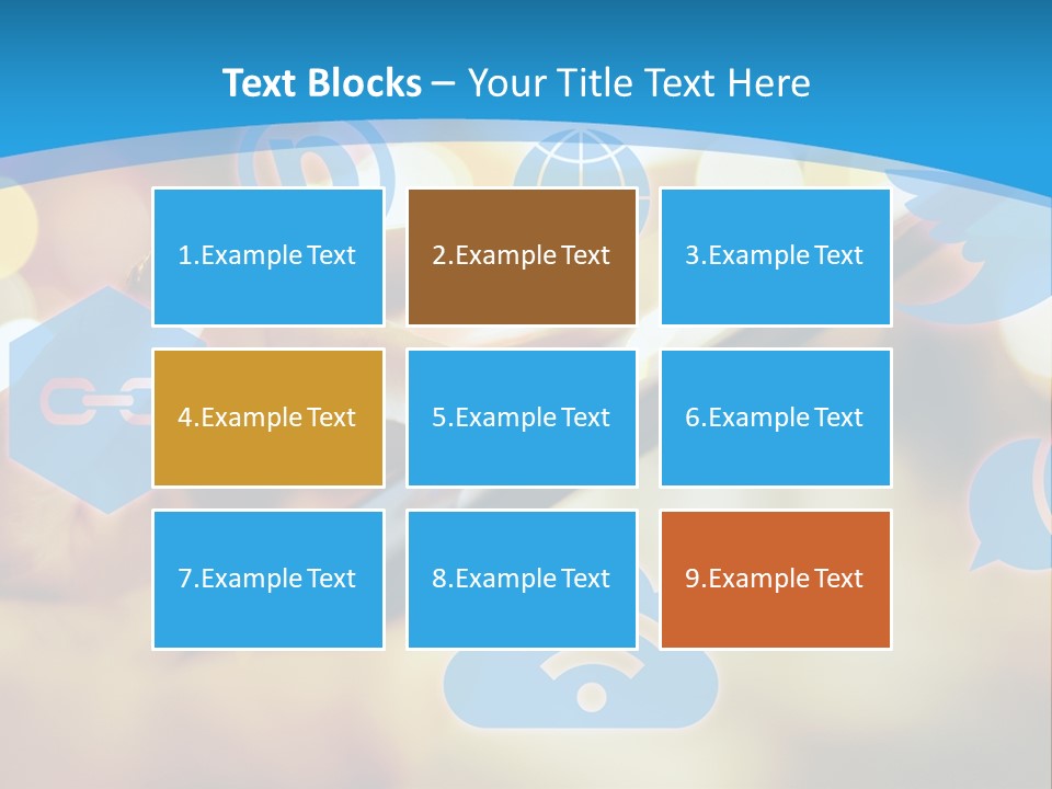 A Person Using A Cell Phone With Social Icons Coming Out Of It PowerPoint Template