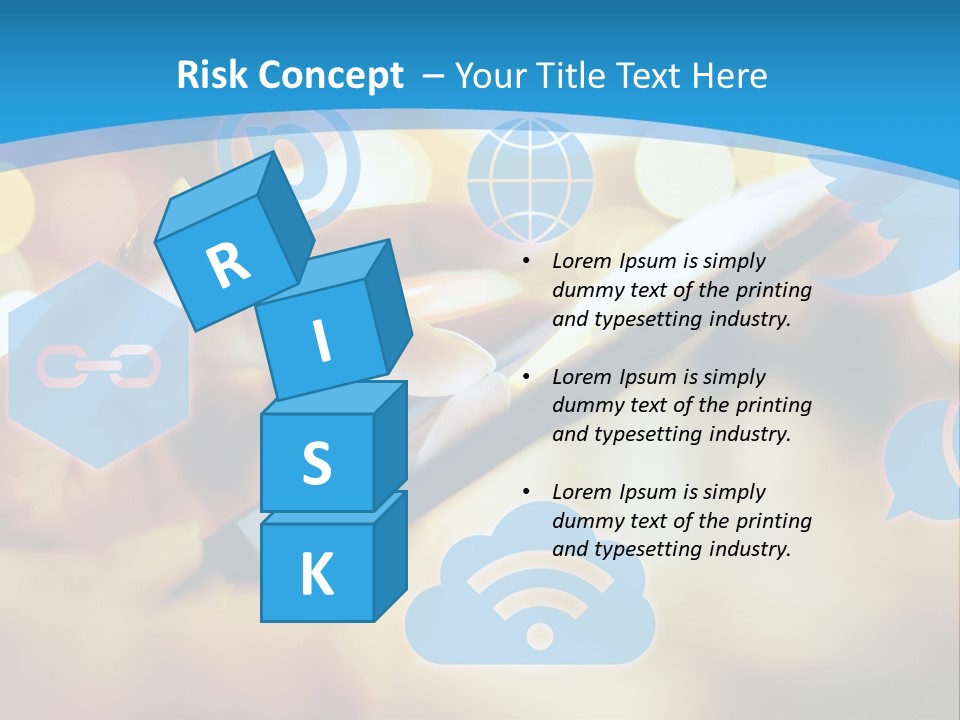 A Person Using A Cell Phone With Social Icons Coming Out Of It PowerPoint Template