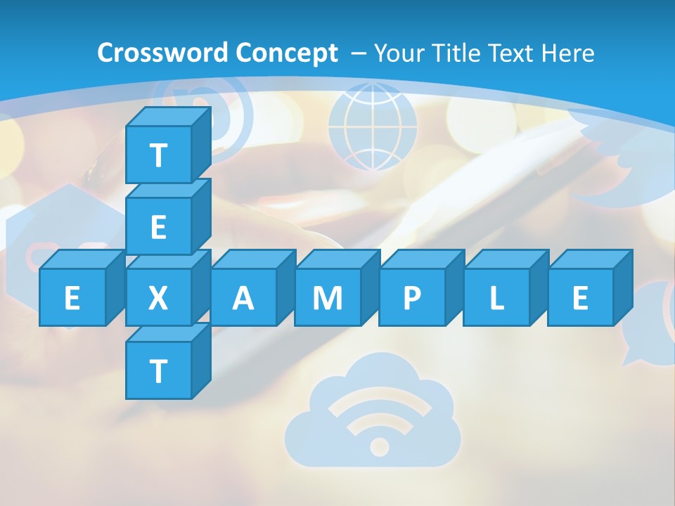 A Person Using A Cell Phone With Social Icons Coming Out Of It PowerPoint Template