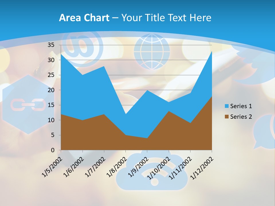 A Person Using A Cell Phone With Social Icons Coming Out Of It PowerPoint Template