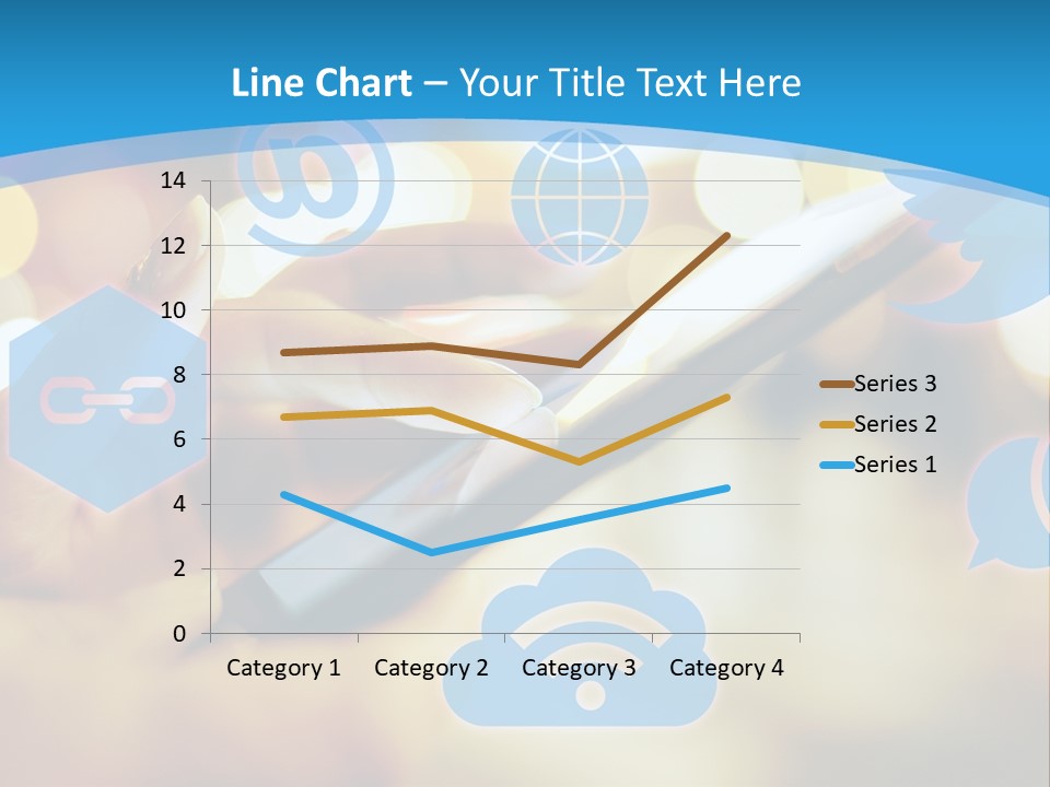 A Person Using A Cell Phone With Social Icons Coming Out Of It PowerPoint Template