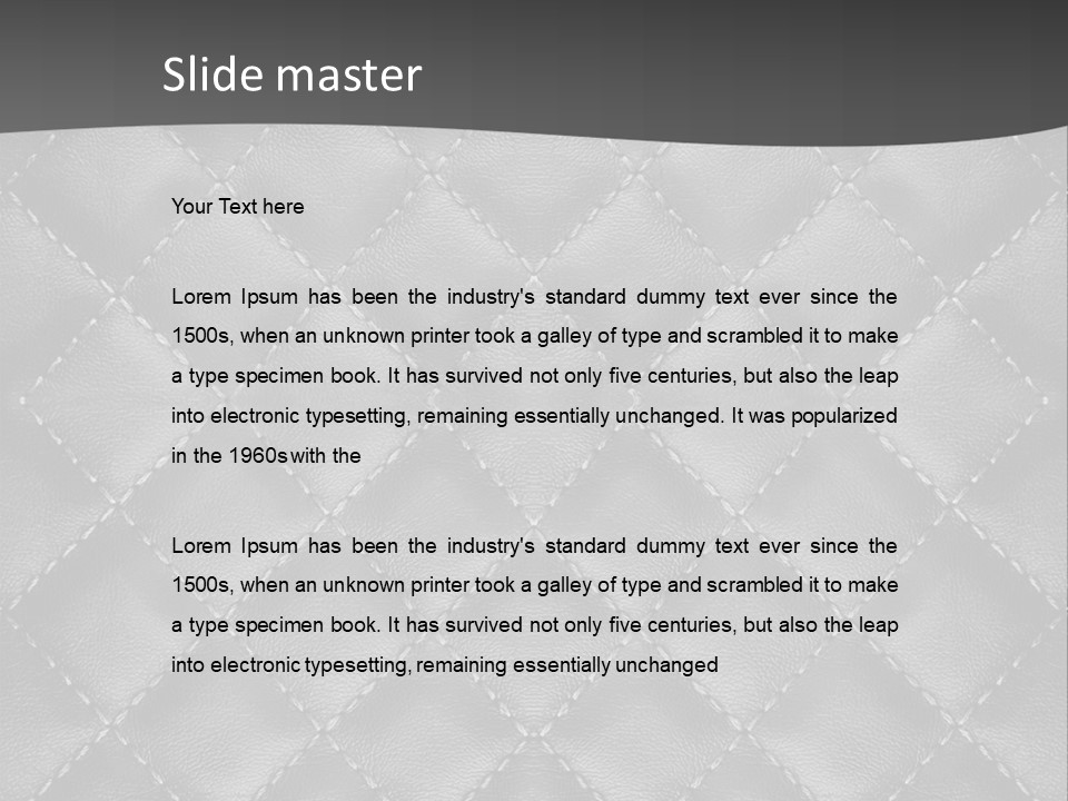 A Black And White Background With A Diamond Pattern PowerPoint Template