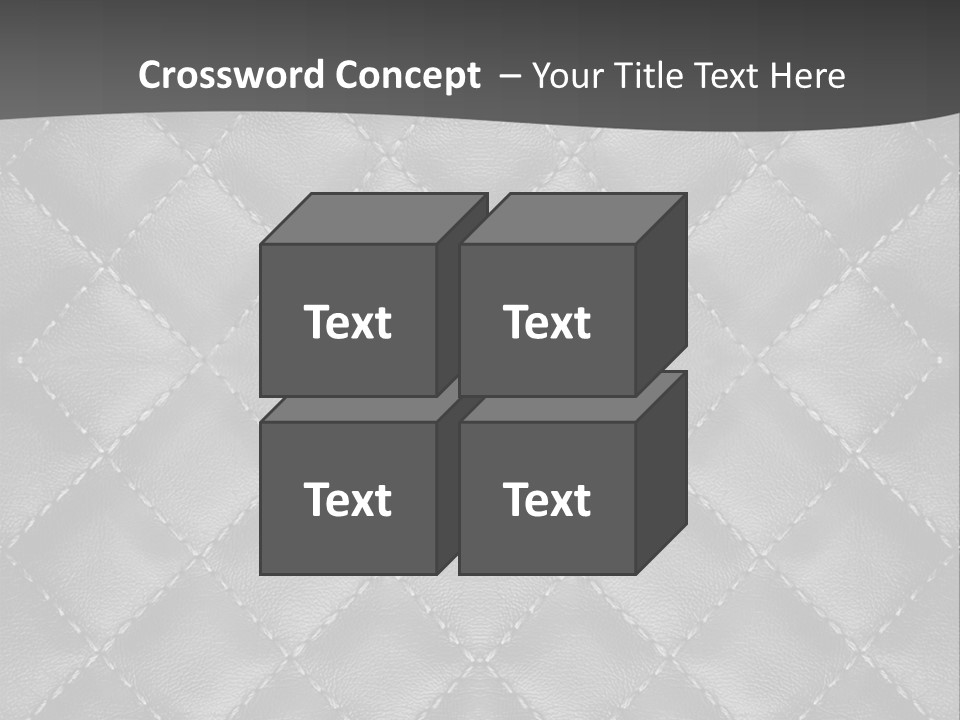 A Black And White Background With A Diamond Pattern PowerPoint Template