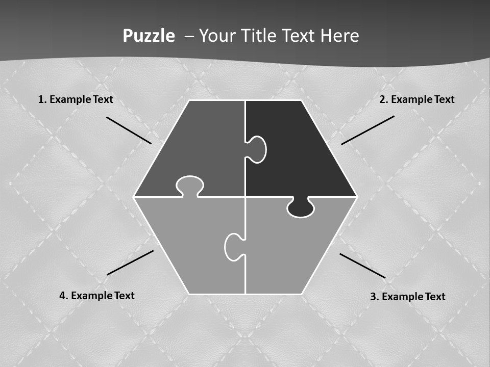 A Black And White Background With A Diamond Pattern PowerPoint Template