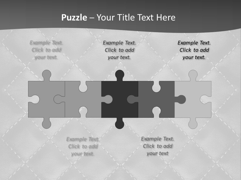 A Black And White Background With A Diamond Pattern PowerPoint Template