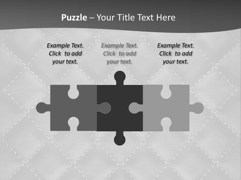 A Black And White Background With A Diamond Pattern PowerPoint Template