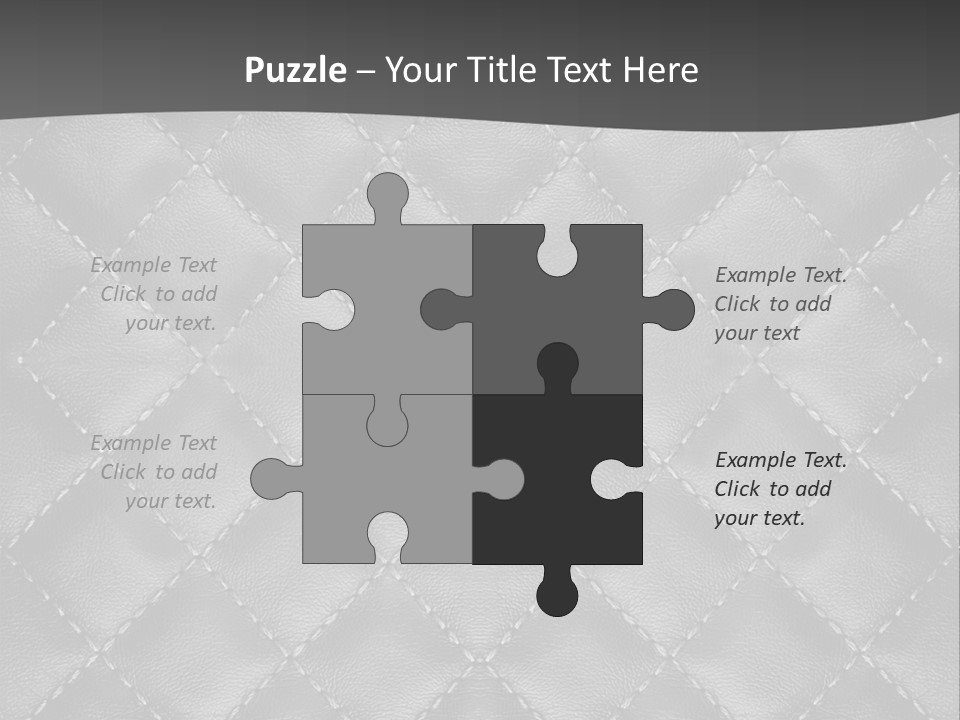 A Black And White Background With A Diamond Pattern PowerPoint Template