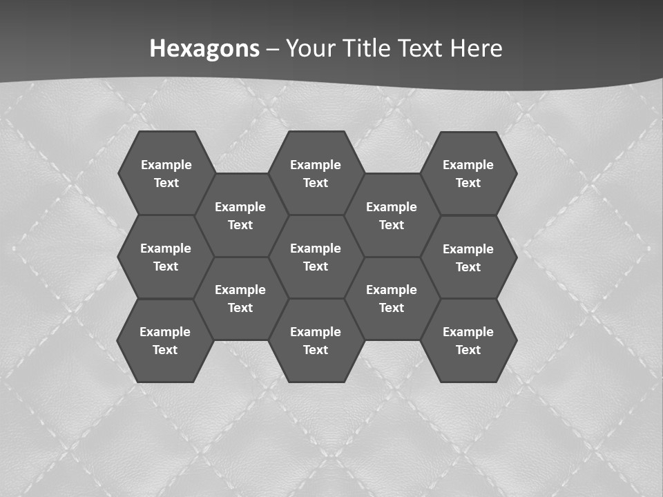 A Black And White Background With A Diamond Pattern PowerPoint Template