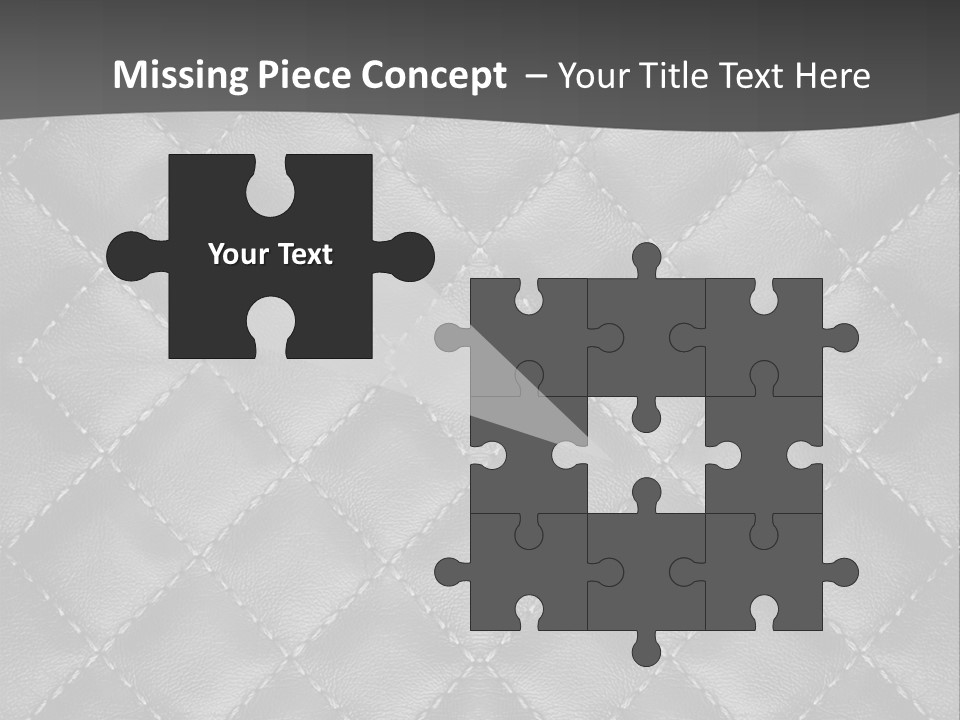 A Black And White Background With A Diamond Pattern PowerPoint Template