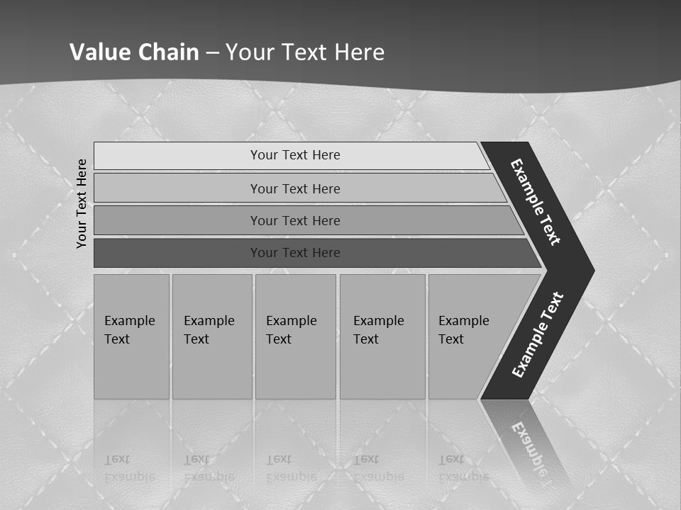 A Black And White Background With A Diamond Pattern PowerPoint Template