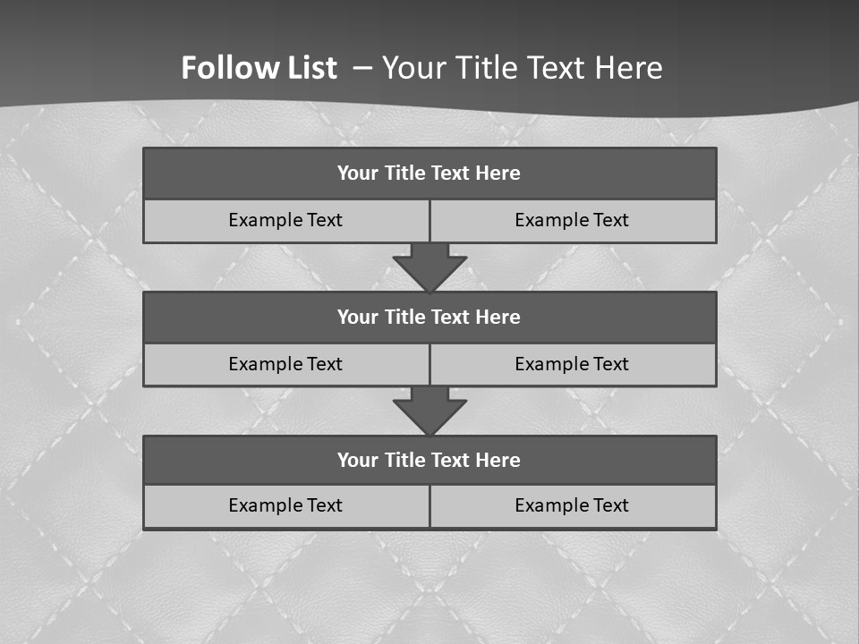 A Black And White Background With A Diamond Pattern PowerPoint Template