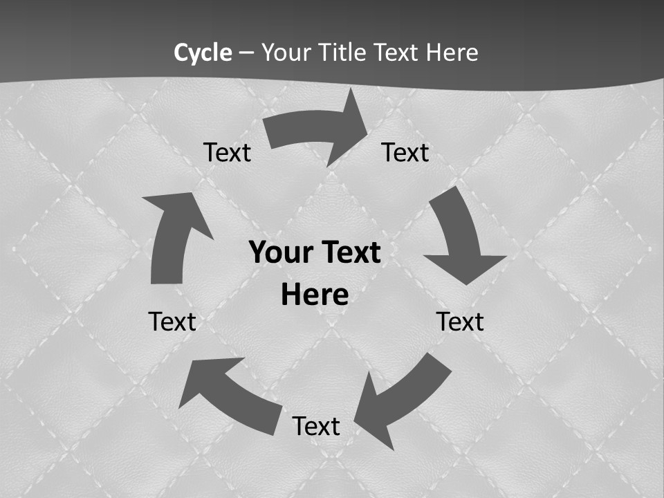 A Black And White Background With A Diamond Pattern PowerPoint Template