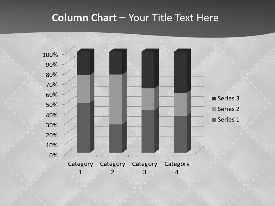 A Black And White Background With A Diamond Pattern PowerPoint Template
