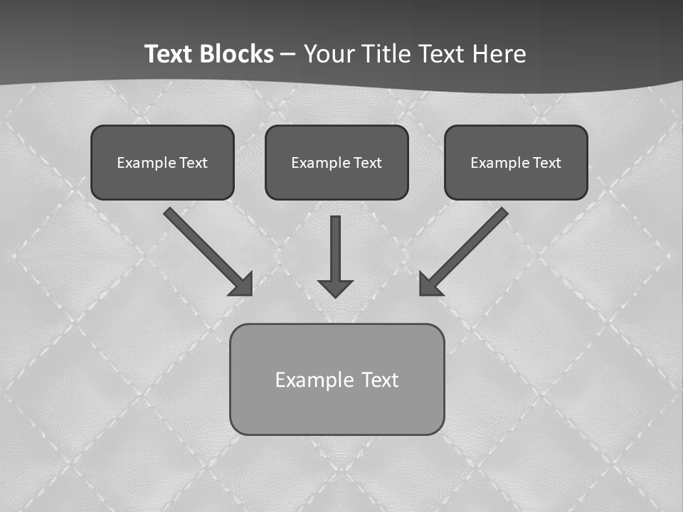 A Black And White Background With A Diamond Pattern PowerPoint Template