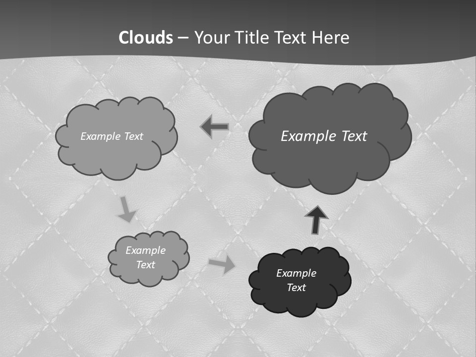 A Black And White Background With A Diamond Pattern PowerPoint Template