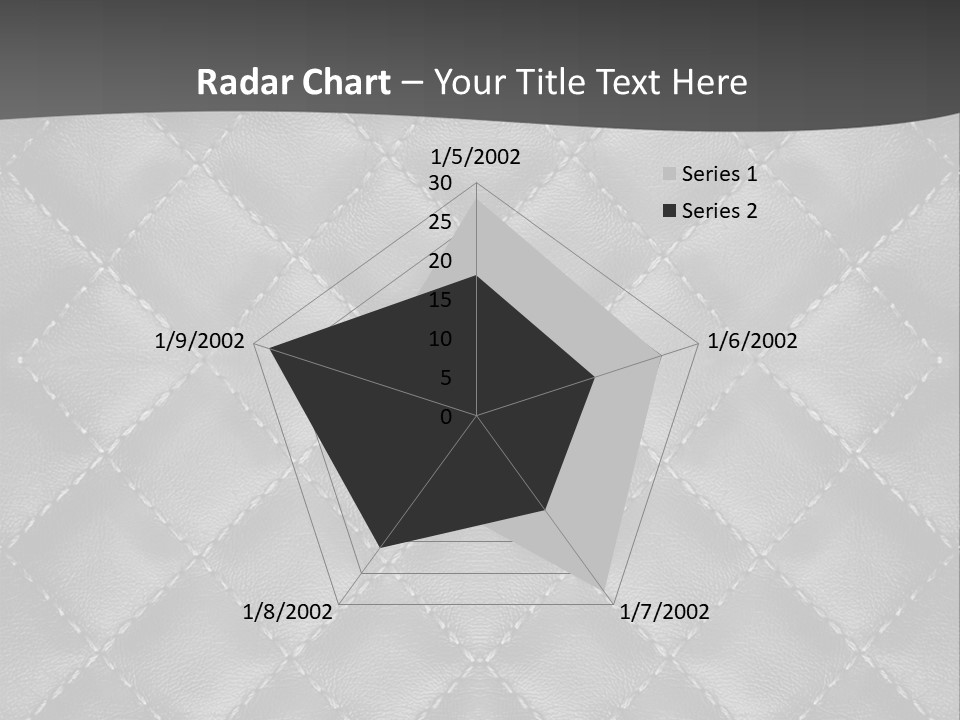 A Black And White Background With A Diamond Pattern PowerPoint Template