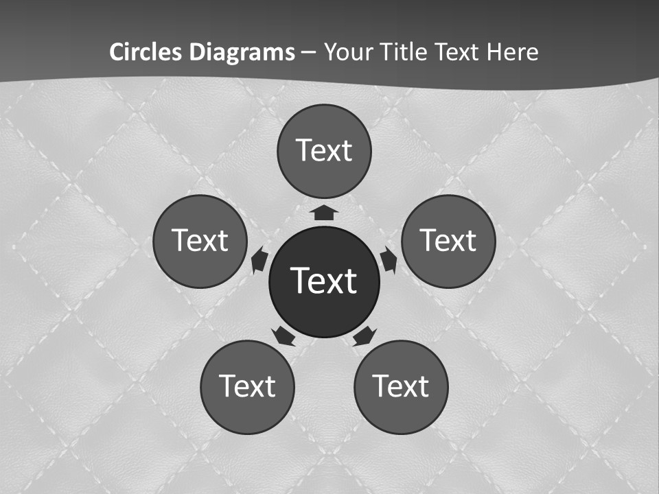 A Black And White Background With A Diamond Pattern PowerPoint Template