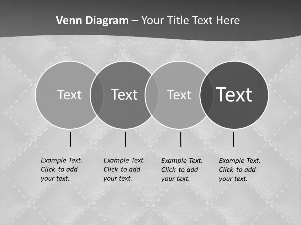 A Black And White Background With A Diamond Pattern PowerPoint Template