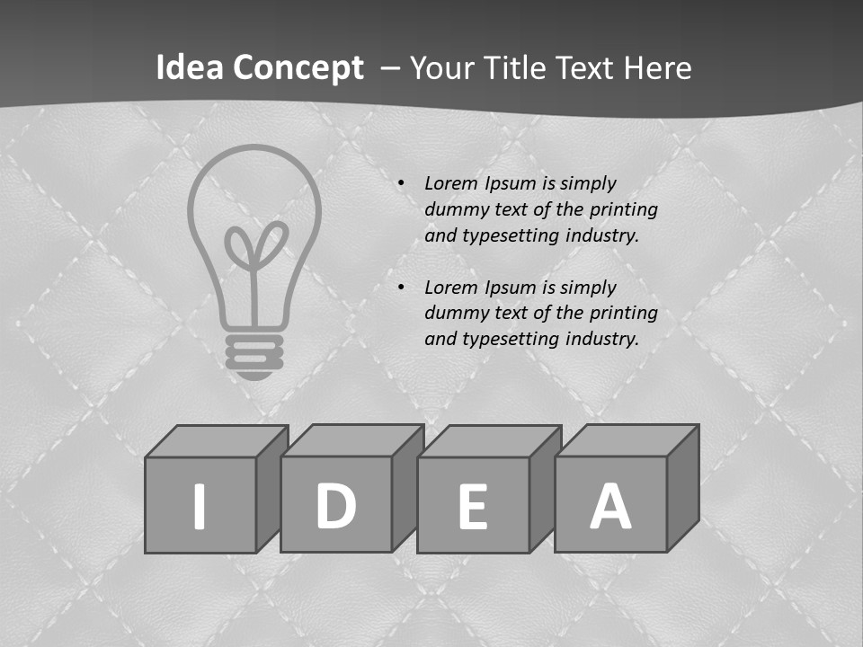 A Black And White Background With A Diamond Pattern PowerPoint Template