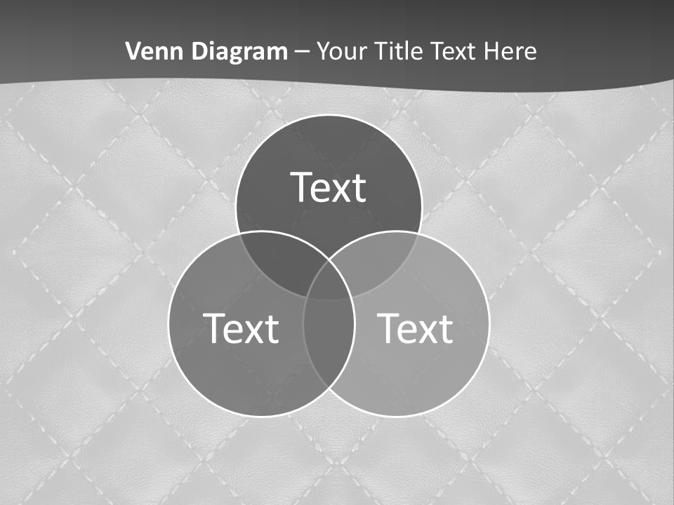 A Black And White Background With A Diamond Pattern PowerPoint Template