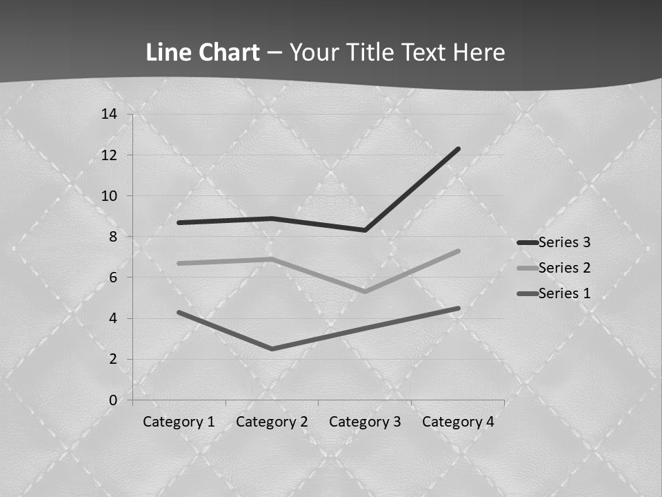 A Black And White Background With A Diamond Pattern PowerPoint Template