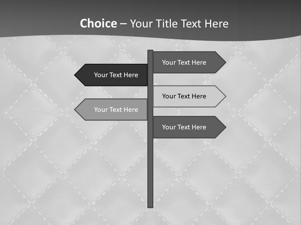 A Black And White Background With A Diamond Pattern PowerPoint Template