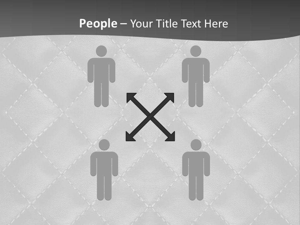 A Black And White Background With A Diamond Pattern PowerPoint Template