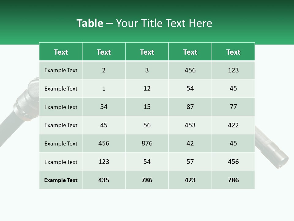 A Person Holding A Gas Pump With A Green Sign In The Background PowerPoint Template