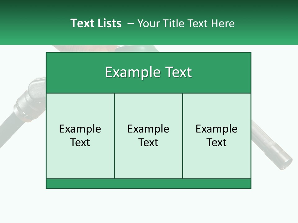 A Person Holding A Gas Pump With A Green Sign In The Background PowerPoint Template